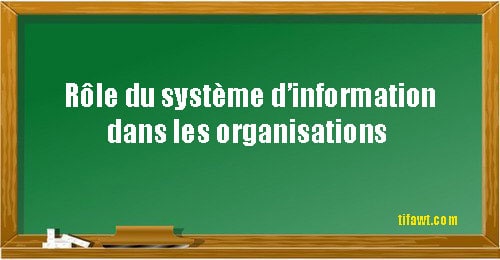 Rôle du système d’information dans les organisations
